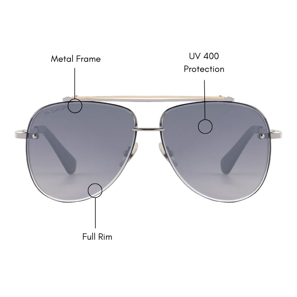 Spacier Aviator Sunglasses (UV400 Protection)