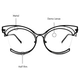 Flugel Cat-Eye Eyeglasses