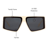 Stella Oversized Sunglasses (UV400 Protection)