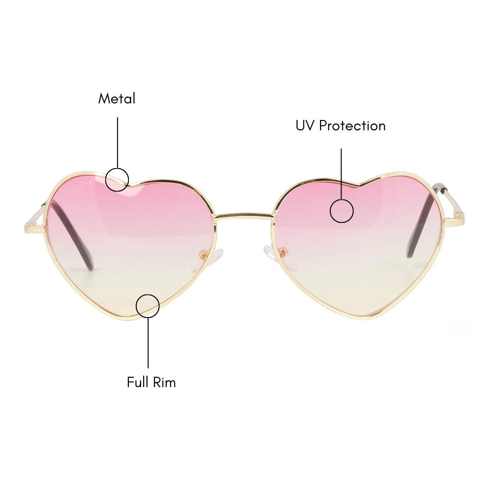 Heart Gleam Sunglass (UV 400 Protection)