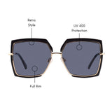 Astoria Oversized Sunglasses (UV400 Protection)