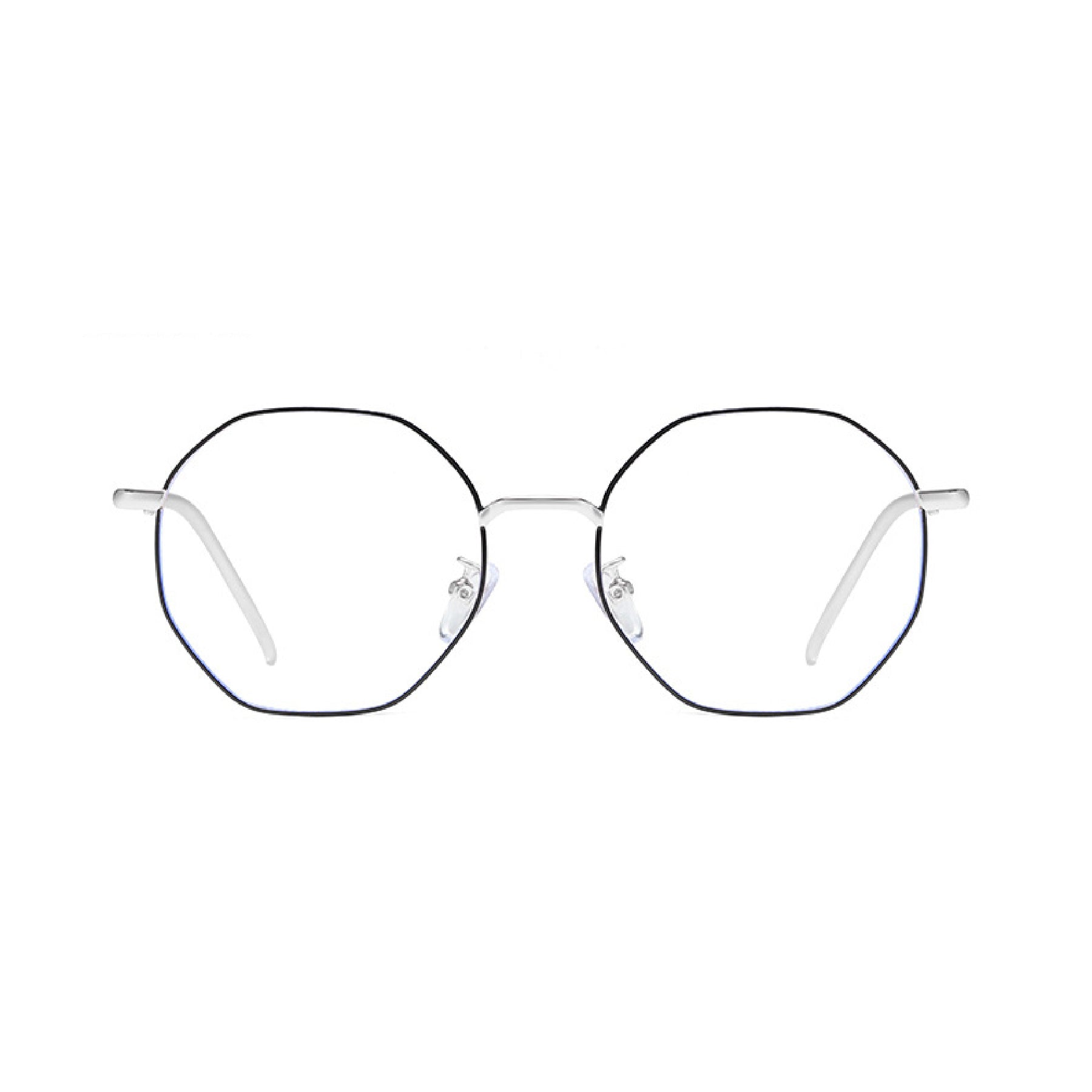 Blue Ray Hexagonal Eyeglasses