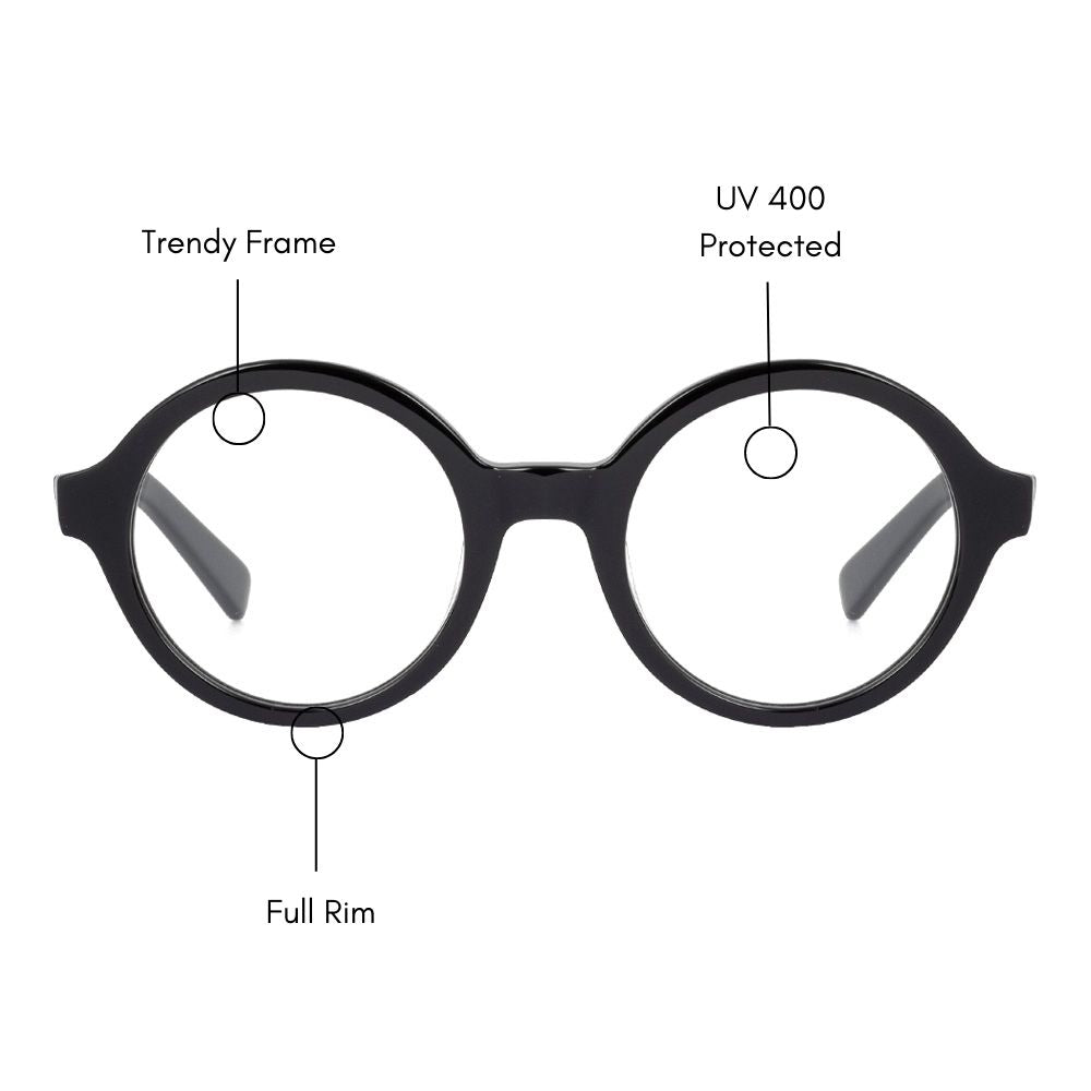Spheroid Round Eyeglasses (UV400 Protection)