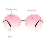 Bianca Oversized Sunglasses (UV400 Protection)