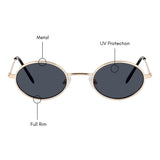 Black & Gold Ovals (UV400 Protection)