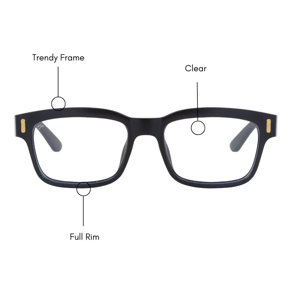 The Tinted Story Full Rim Classic Branded Eyeglasses Men & Women Regular Nortan Vintage