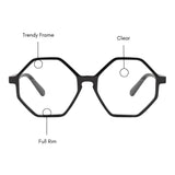 Zonas Hexagon Eyeglasses