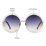 Cabernet Oversized Sunglasses (UV 400 Protection)