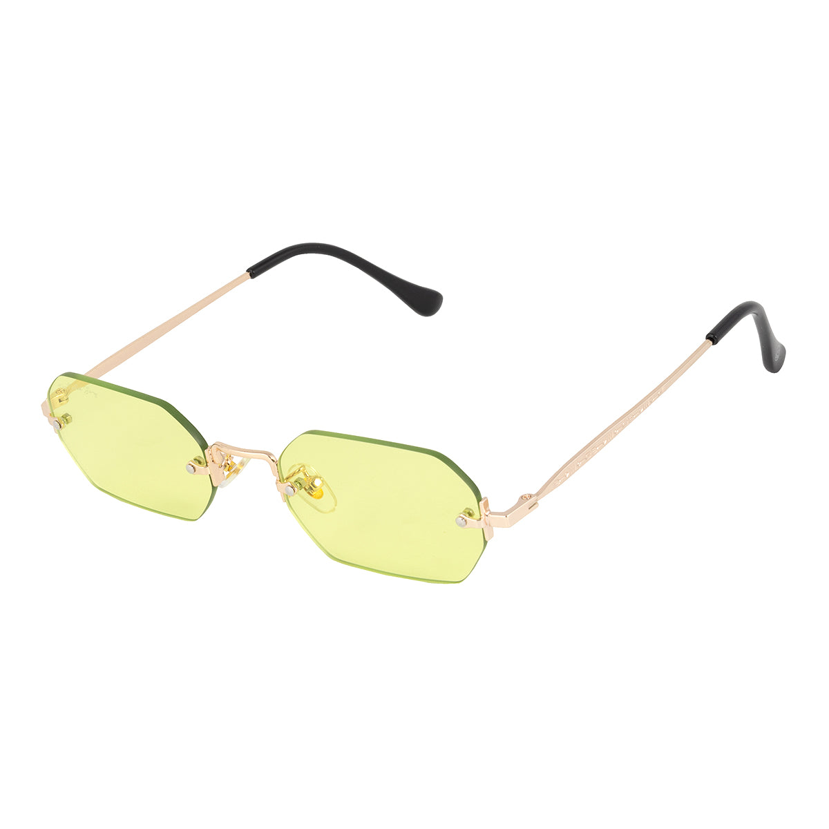 Rimless Hexagonal Sunglasses